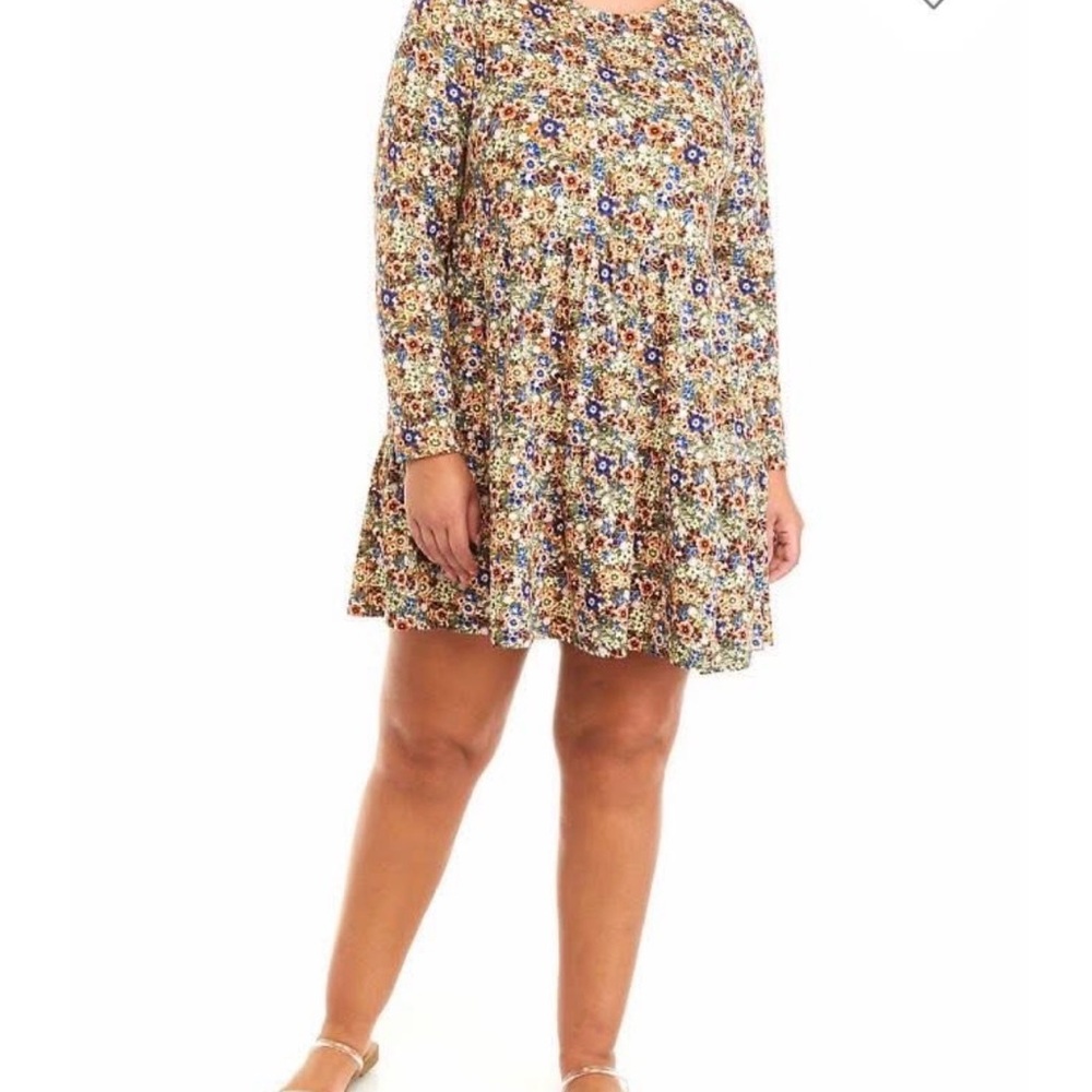 Belk Multicolor Floral Casual Dress